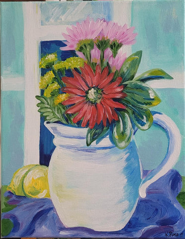 Still Life with Pitcher by Kelly Rosa